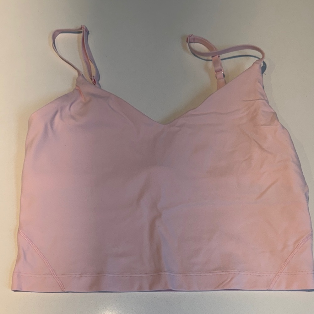 lululemon athletica Light Pink Cropped Tank Top